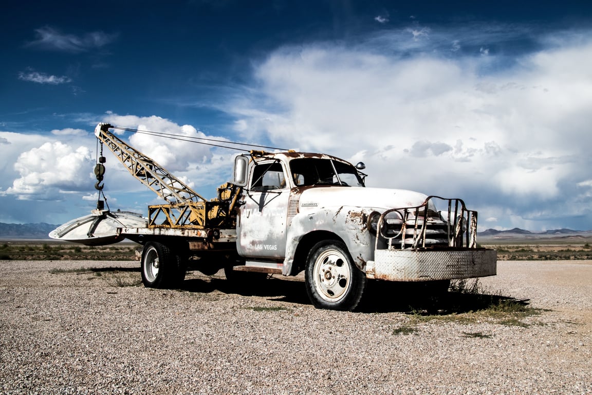 pickup truck towing car trailer
