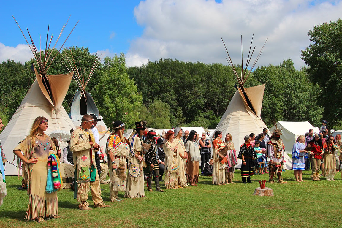 festival campsite tents