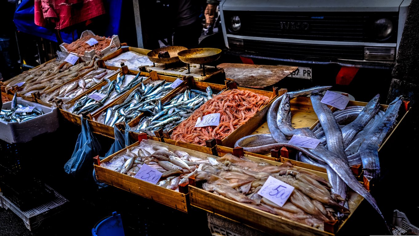 food trailer at street market