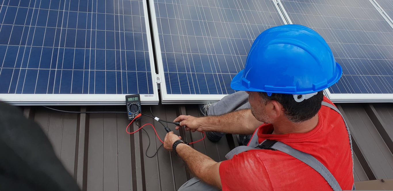 residential solar panel installation