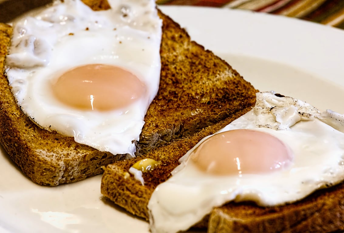 eggs and toast breakfast