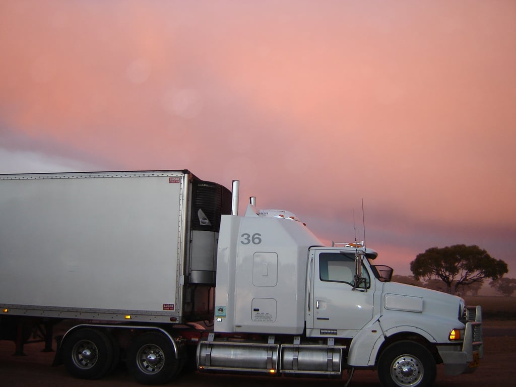 pickup truck towing travel trailer