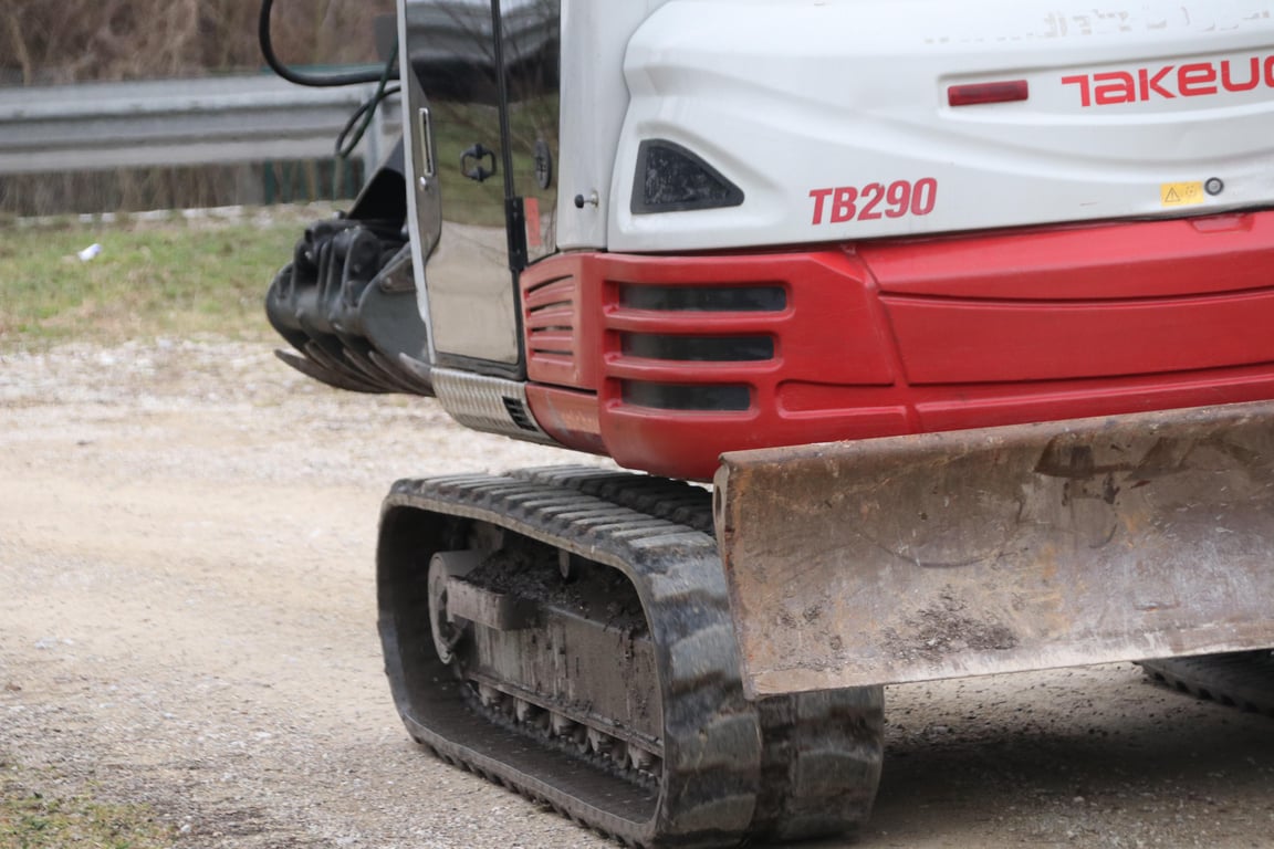 backhoe loader construction site
