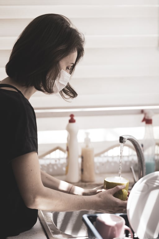 deep cleaning kitchen