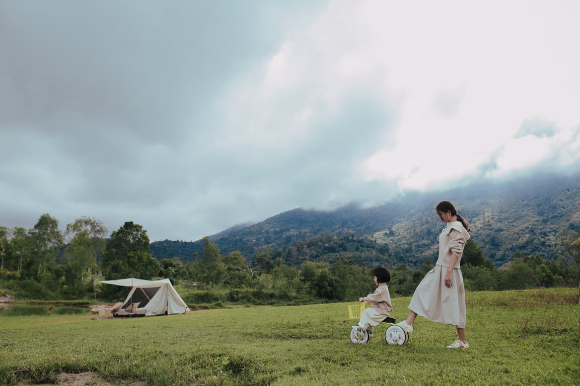 family camping tent