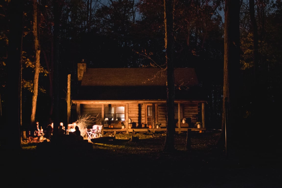 cabin campfire cooking
