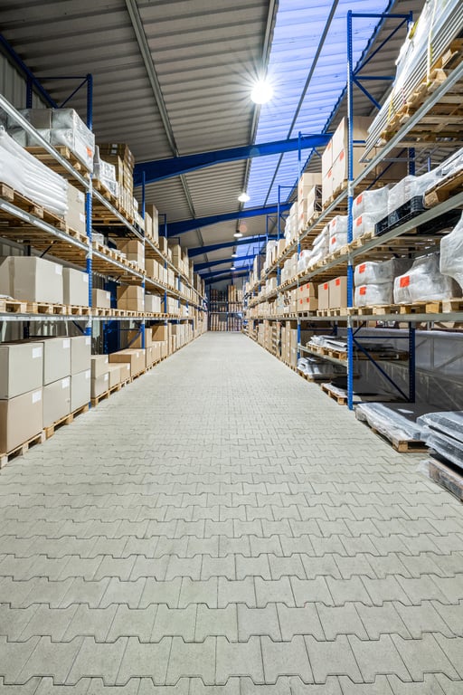 industrial warehouse shelving