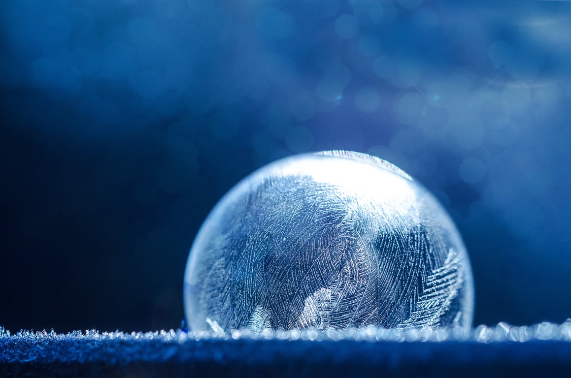 frozen air conditioner unit