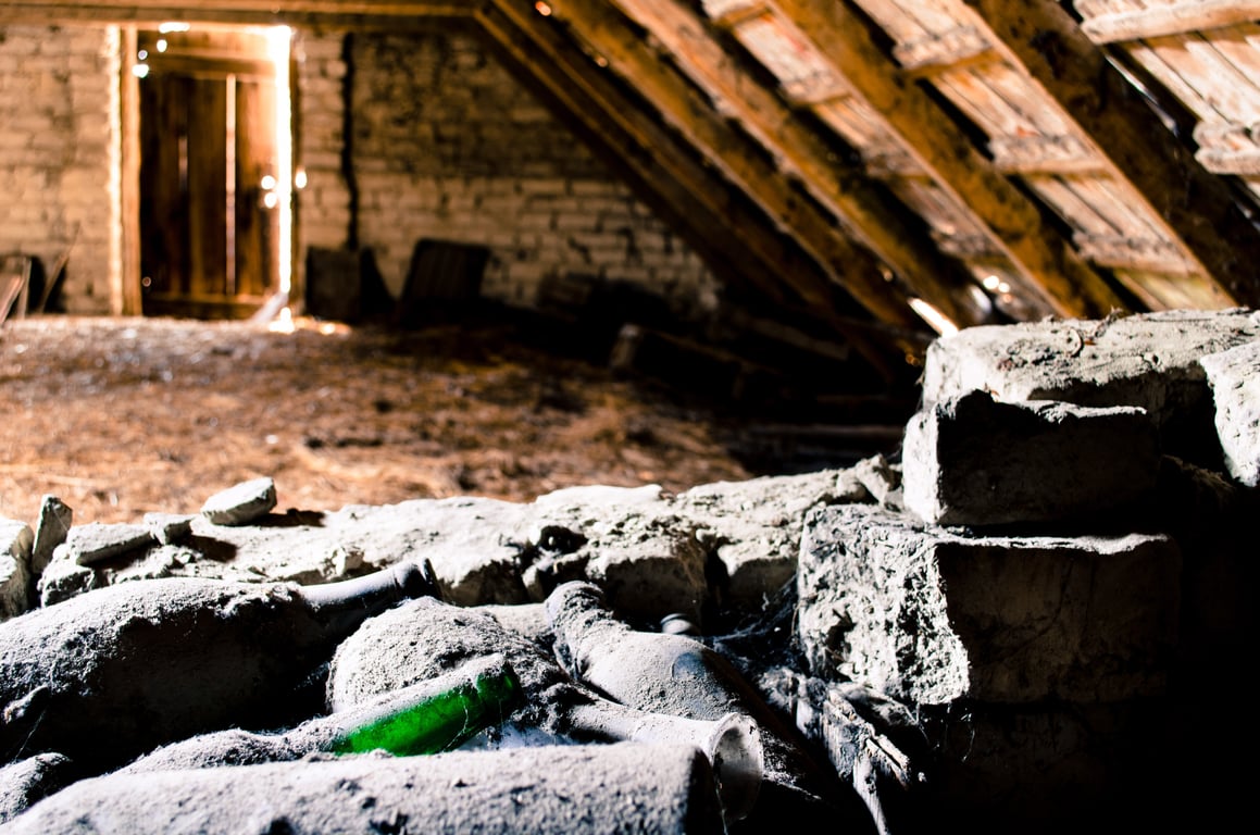 attic HVAC ductwork