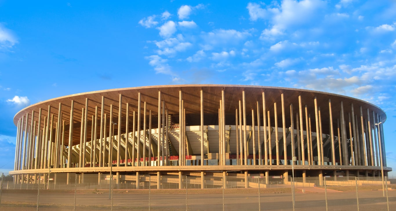 World Cup stadium entrance crowd