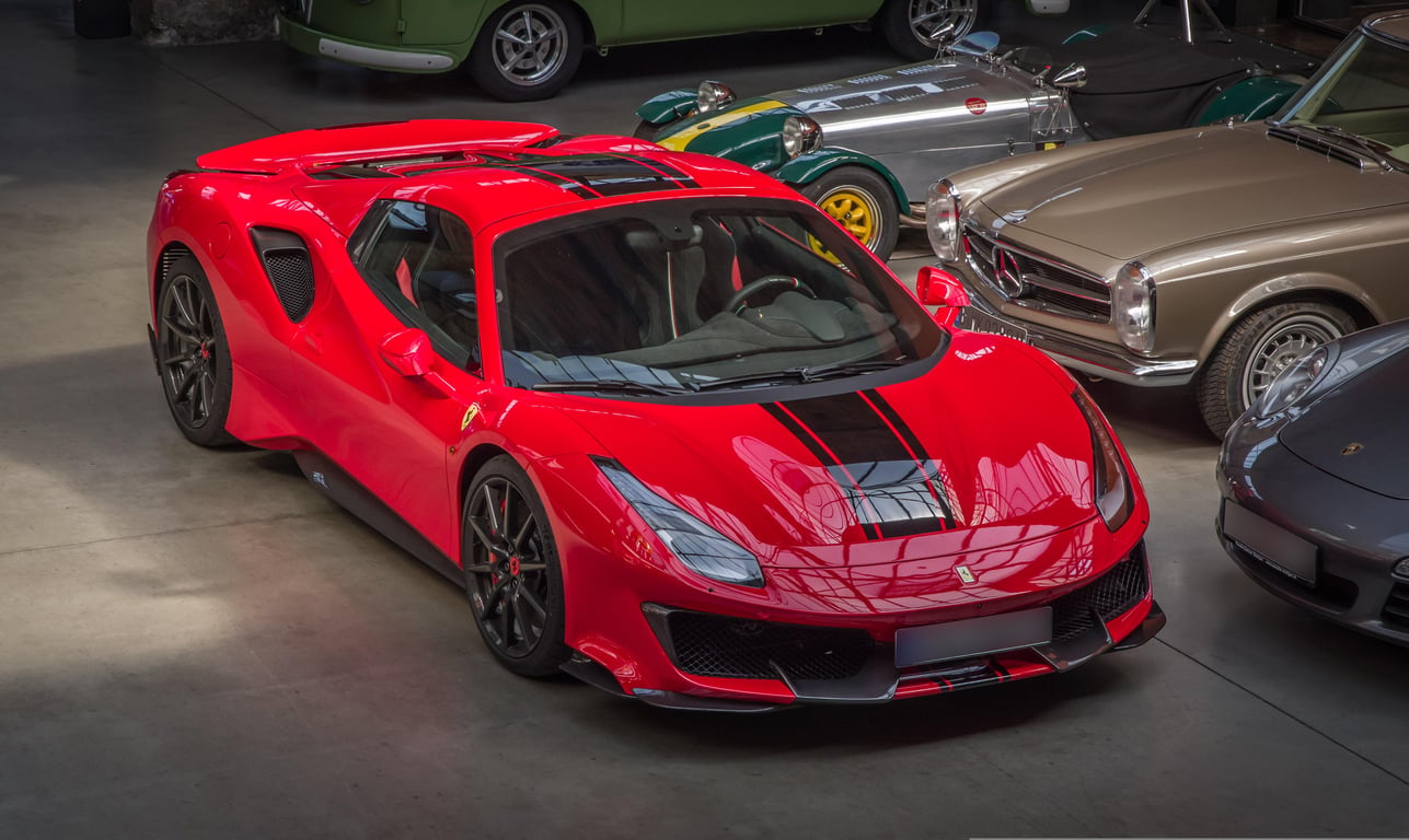 car dealership showroom