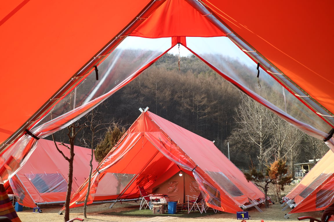 travel trailer campsite