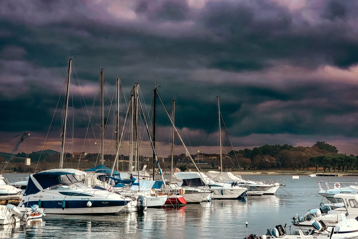boat at marina dock