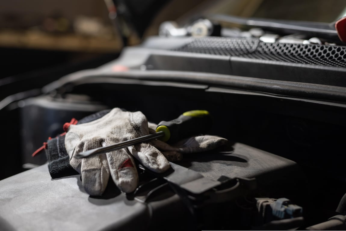 organized garage workshop