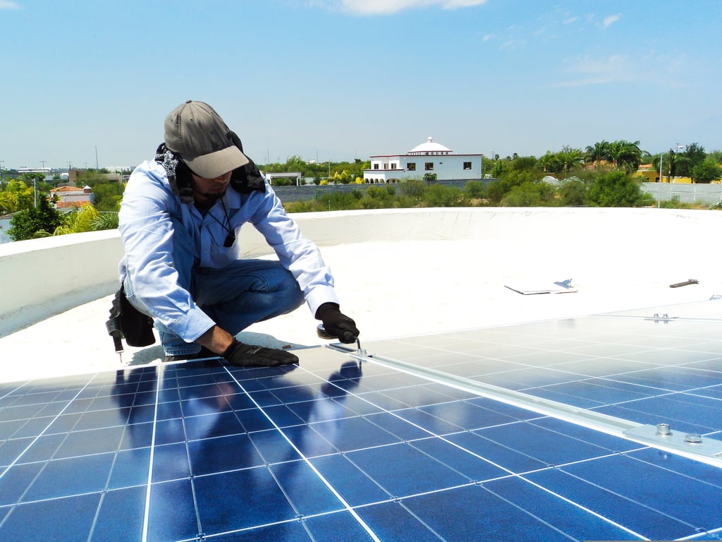 residential solar panel installation