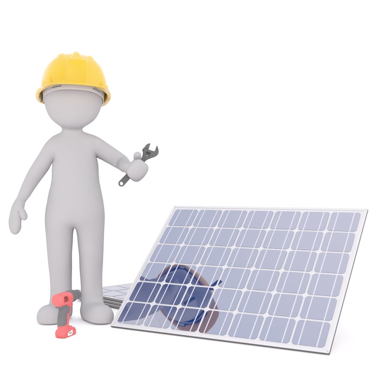 residential solar panel installation