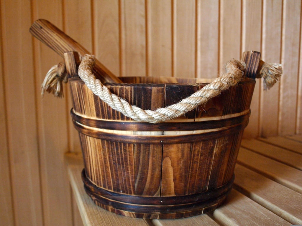 ceiling water leak bucket