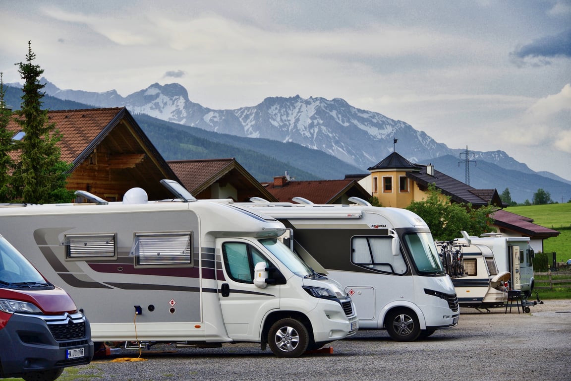 RV campground trailer