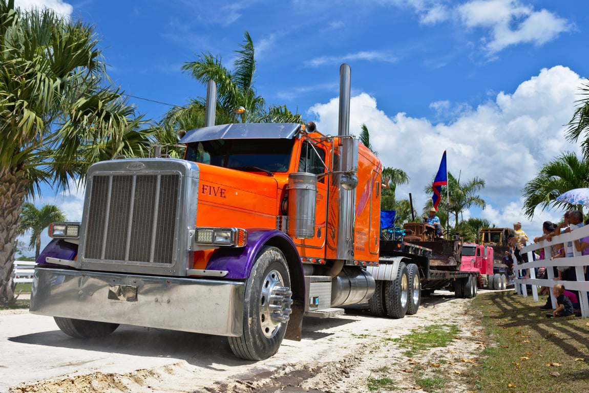 heavy wrecker towing semi truck