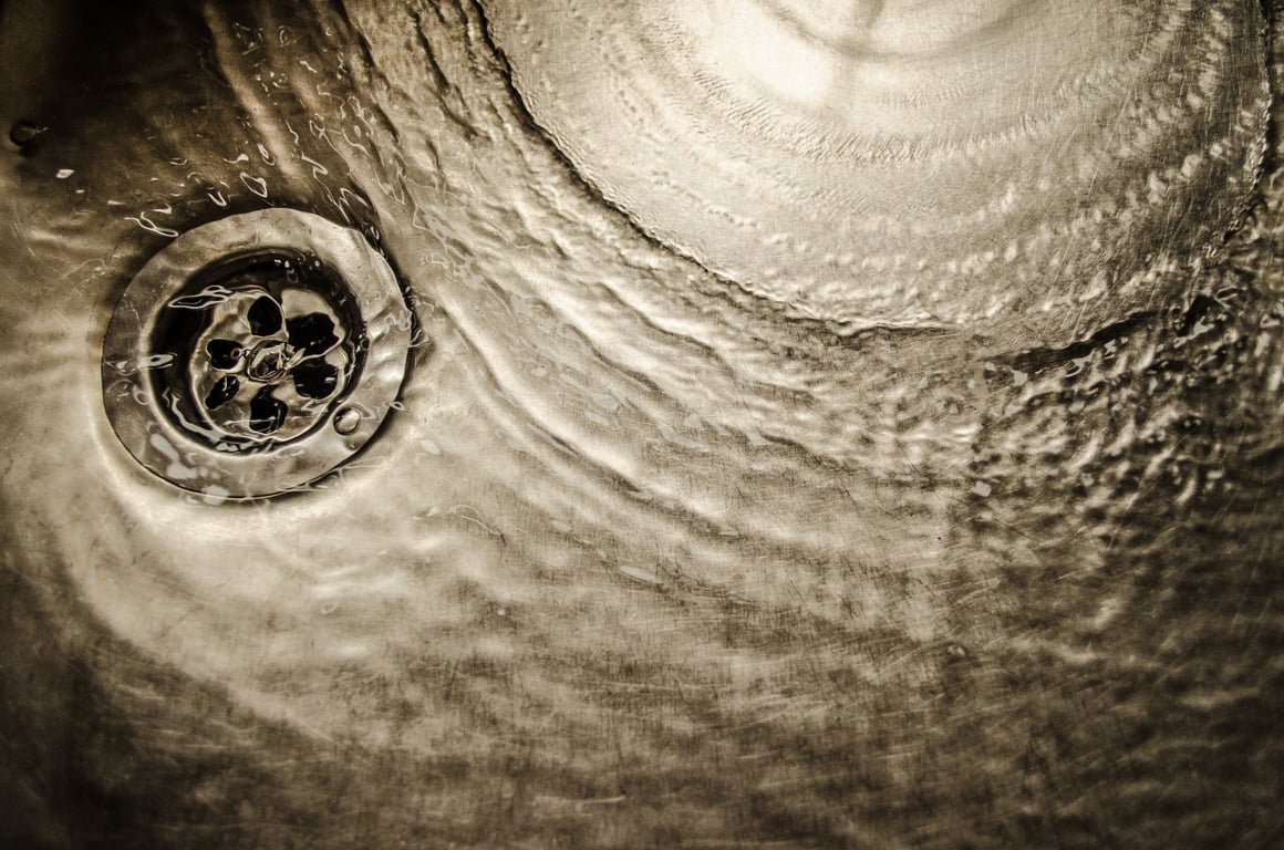 clogged kitchen sink drain