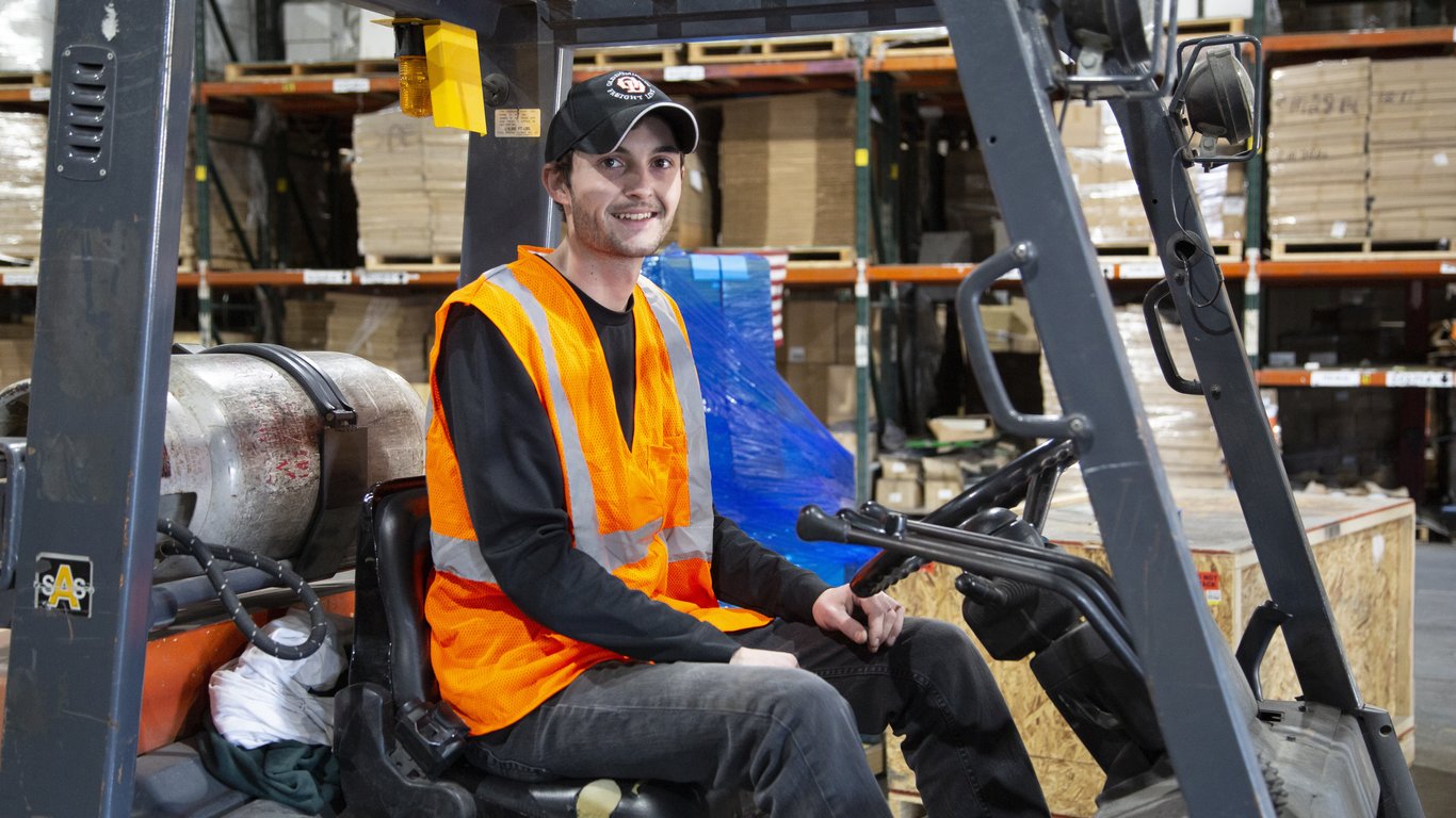 warehouse forklift