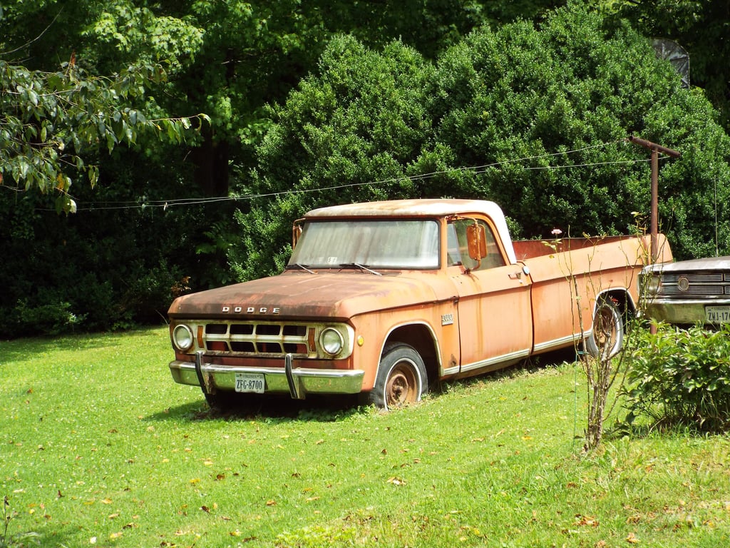 Dodge truck towing travel trailer