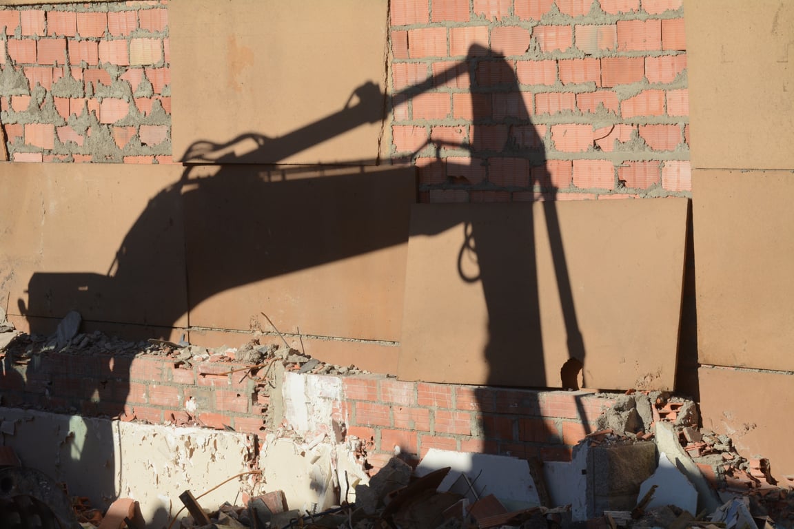 backhoe construction site