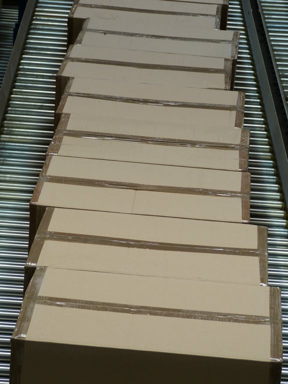 automated warehouse conveyor system