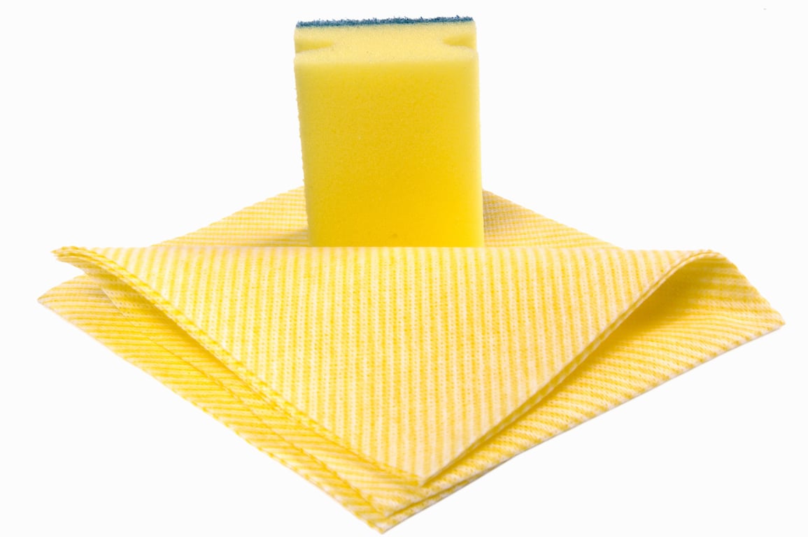 house cleaner cleaning kitchen