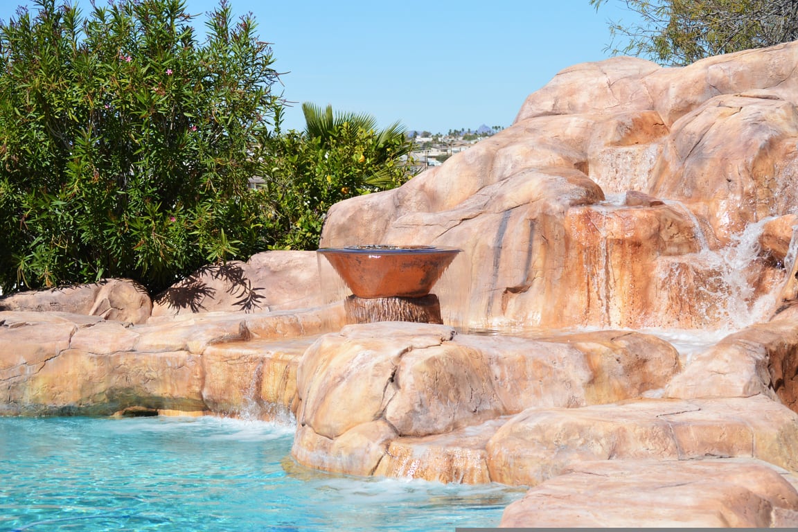 backyard swim spa installation