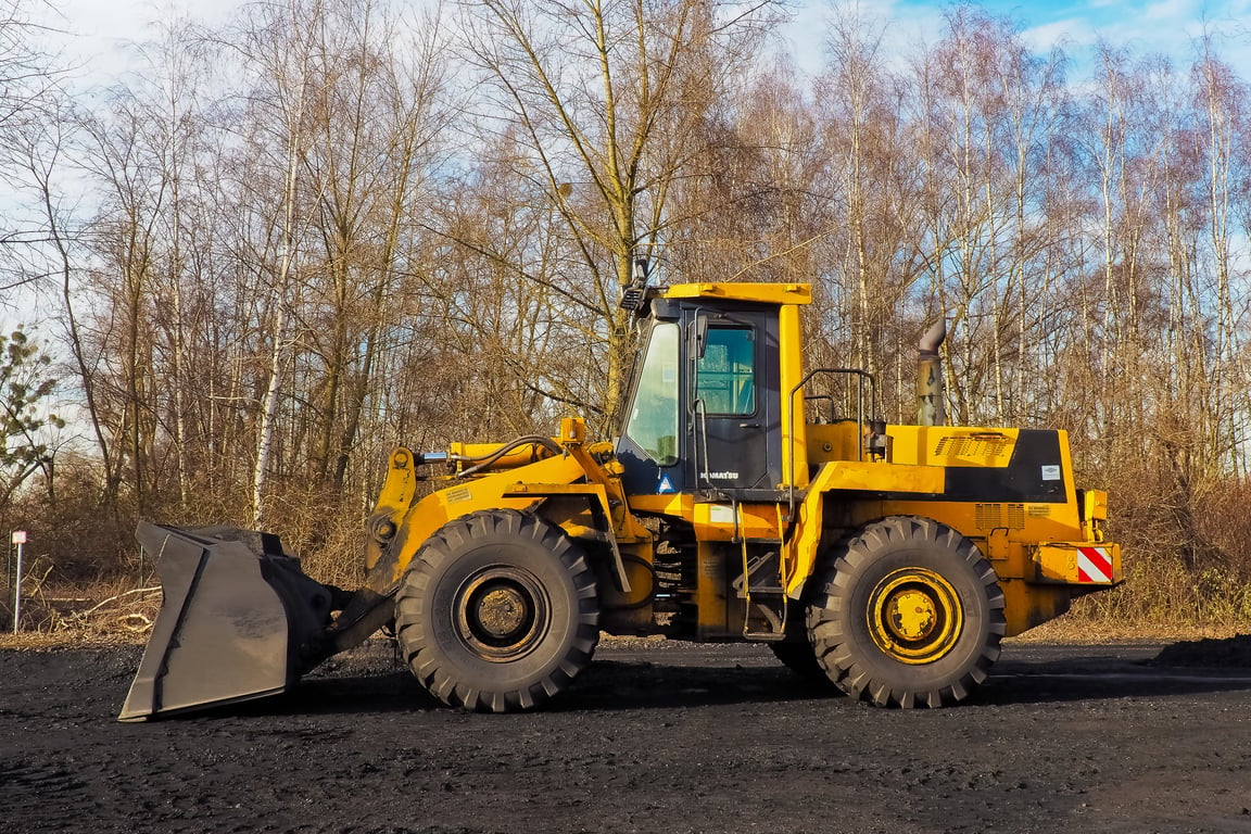 wheel loader construction site