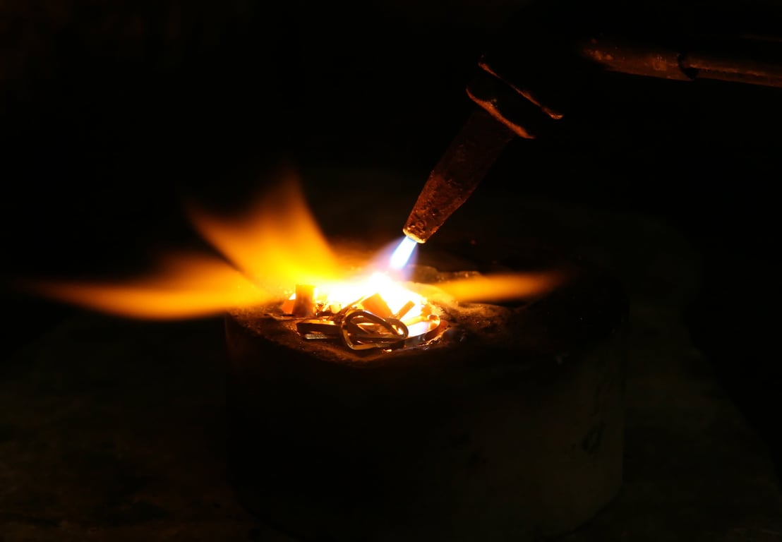 welding students in workshop
