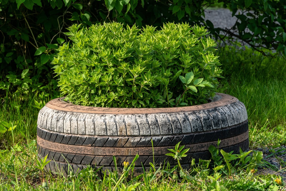 car tire puncture