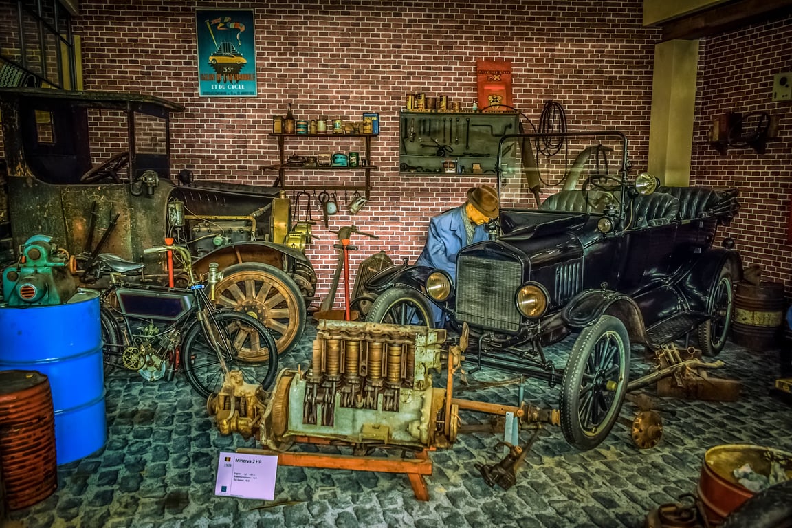 organized garage workshop