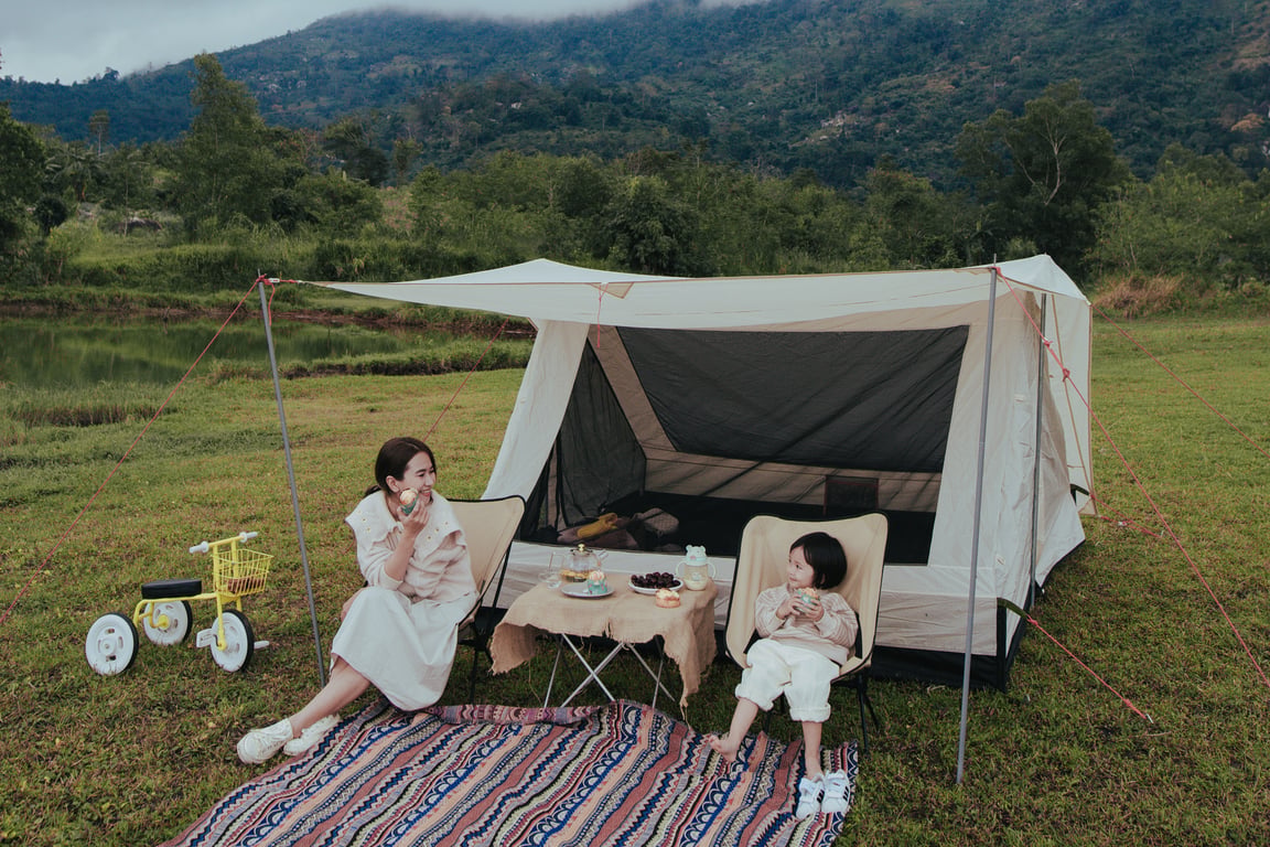family camping tent
