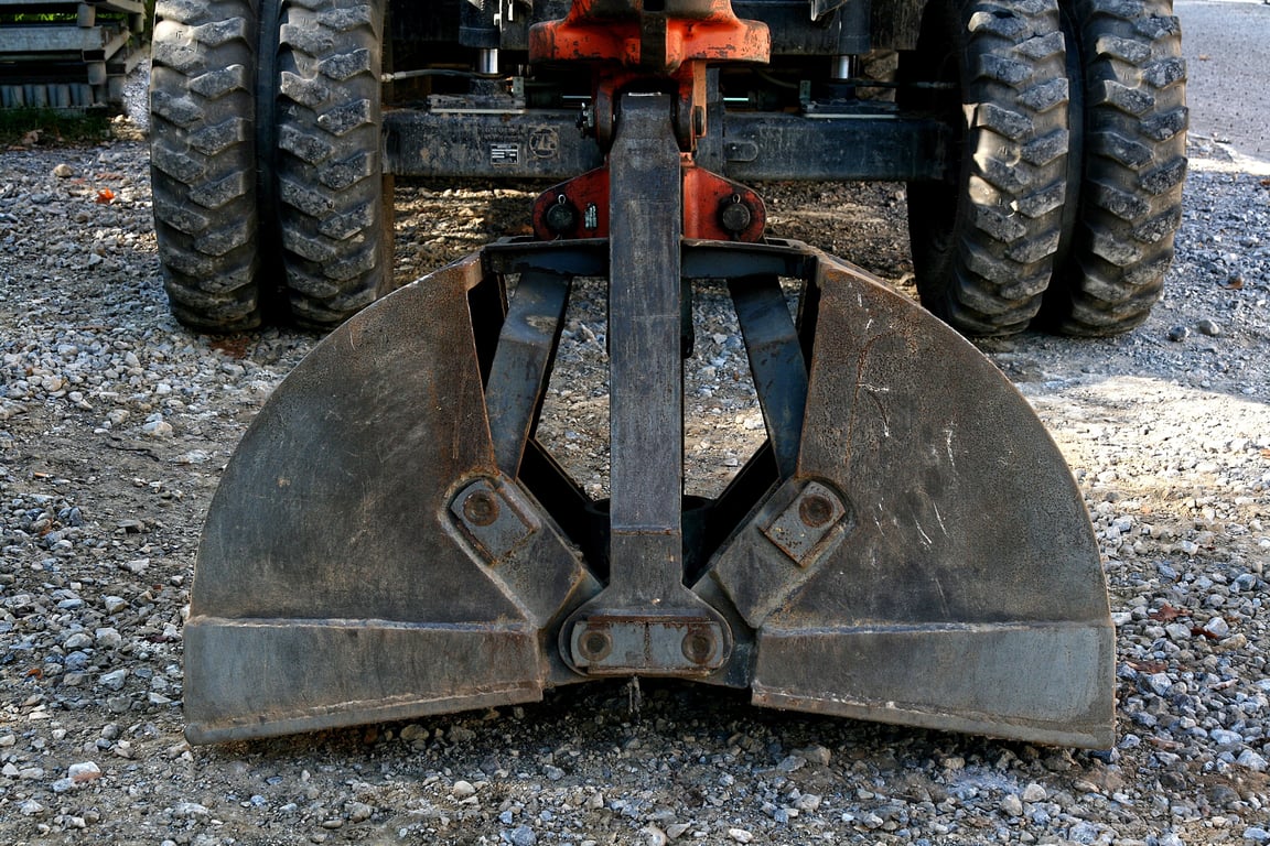 excavator construction site