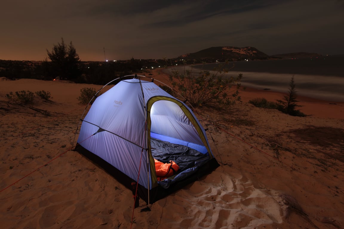 beach camping tent