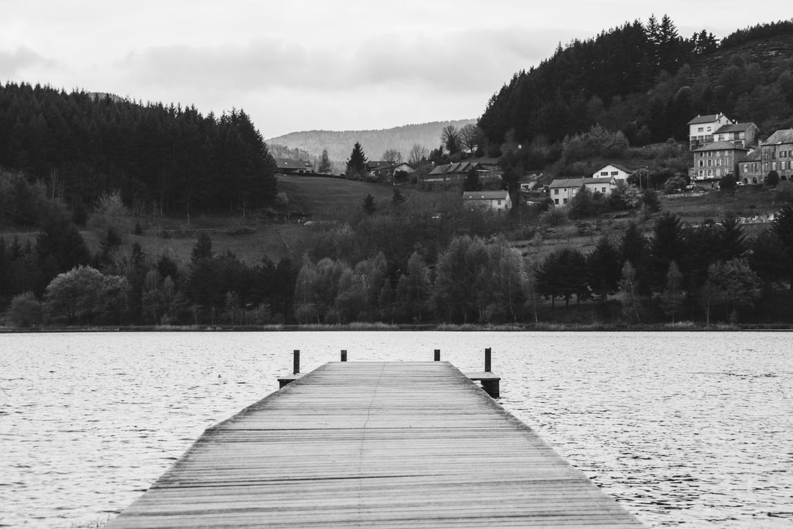 pontoon boat on lake