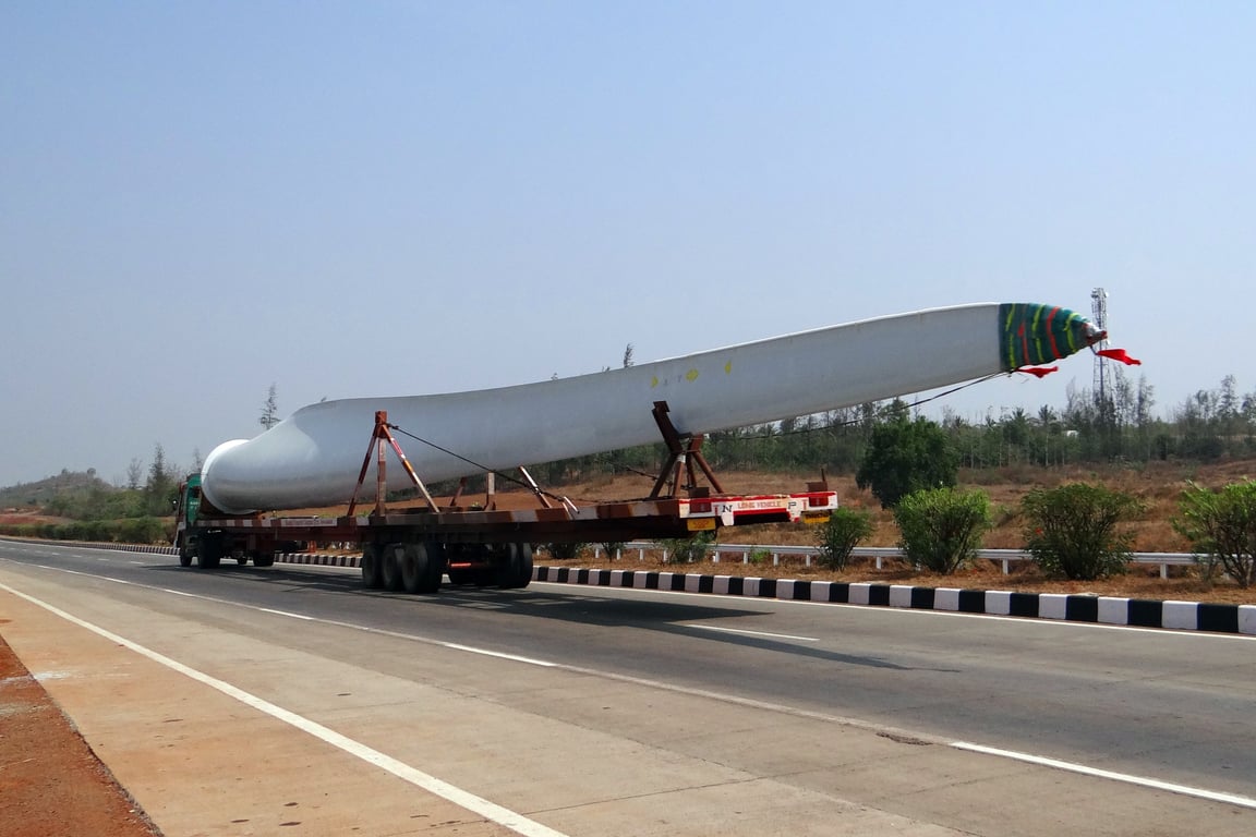 semi truck on highway
