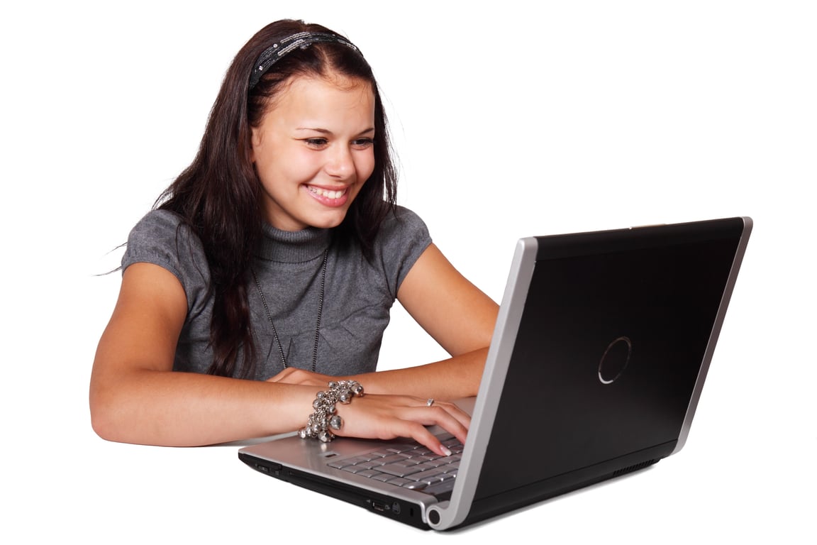 online student laptop
