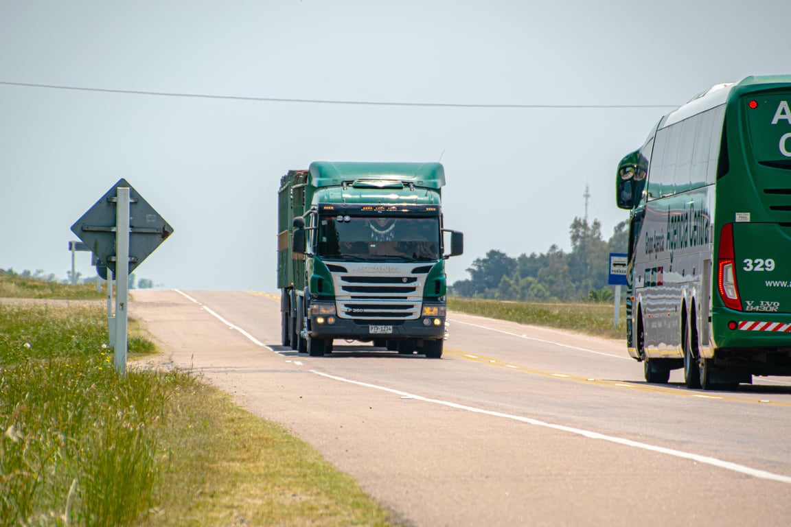 semi truck highway
