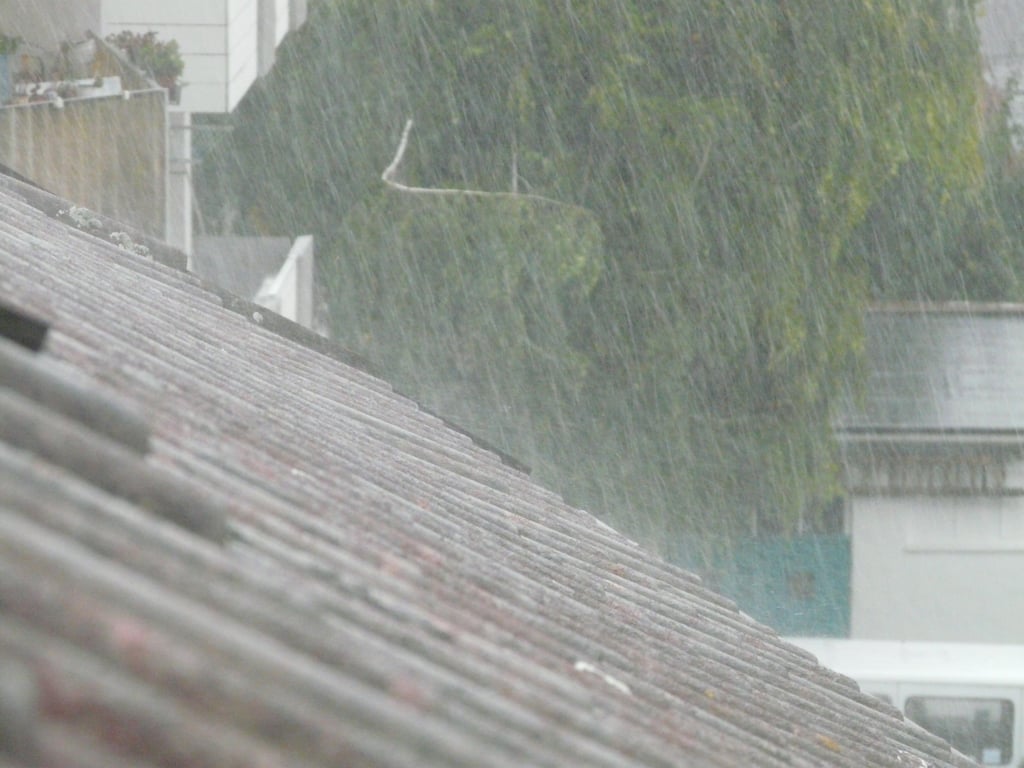 storm-damaged roof