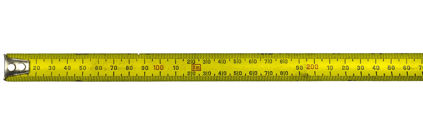 measuring shirt with tape measure