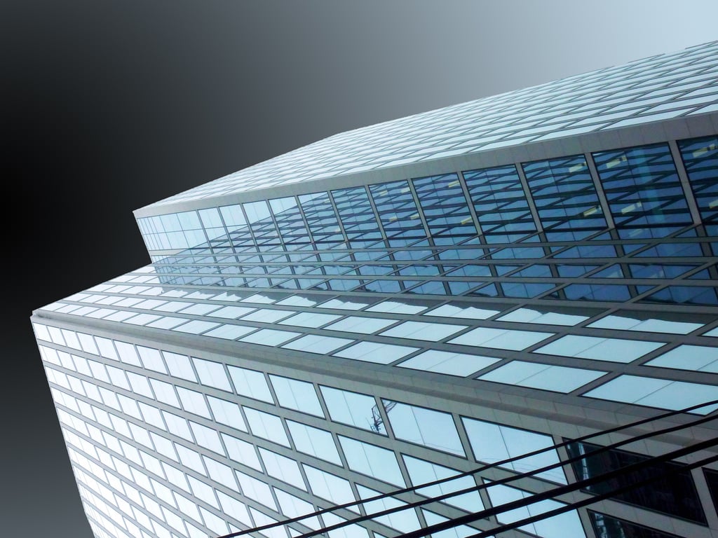 commercial window cleaner office building