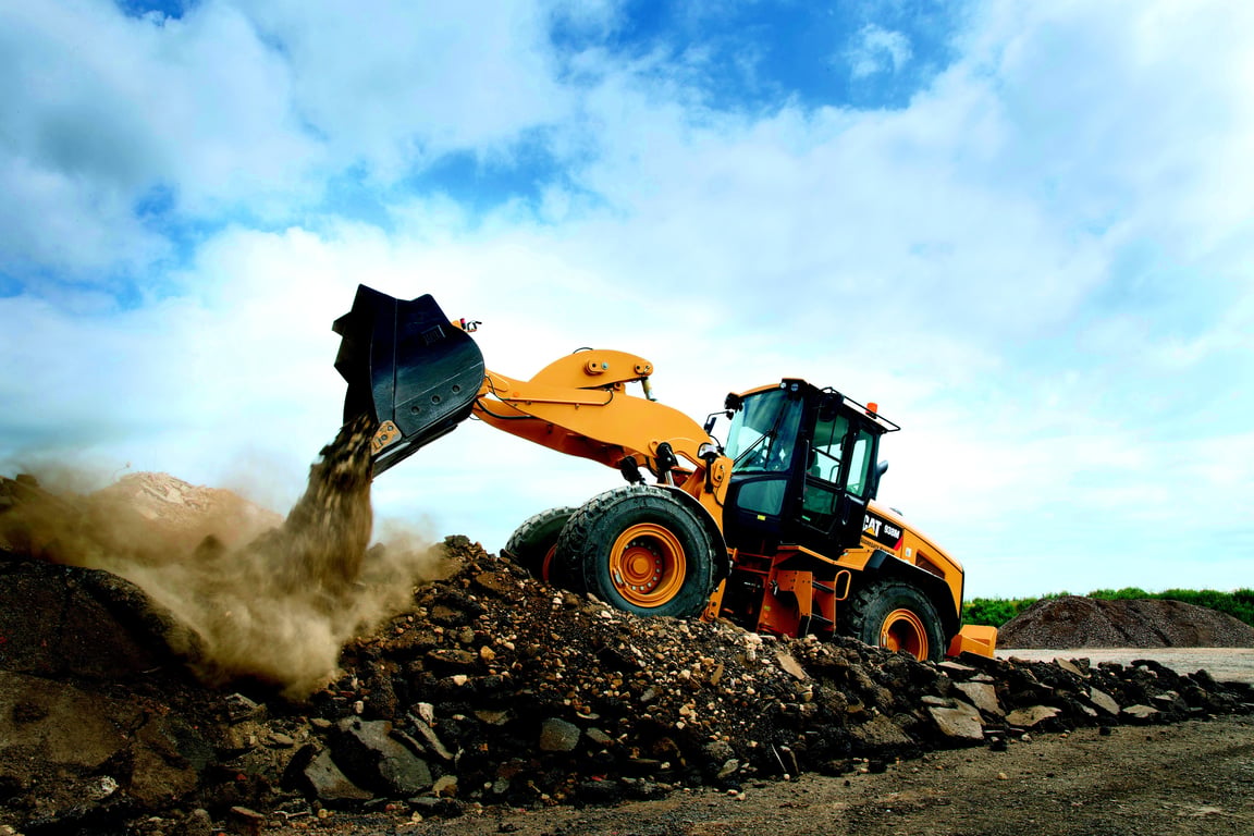 wheel loader loading truck