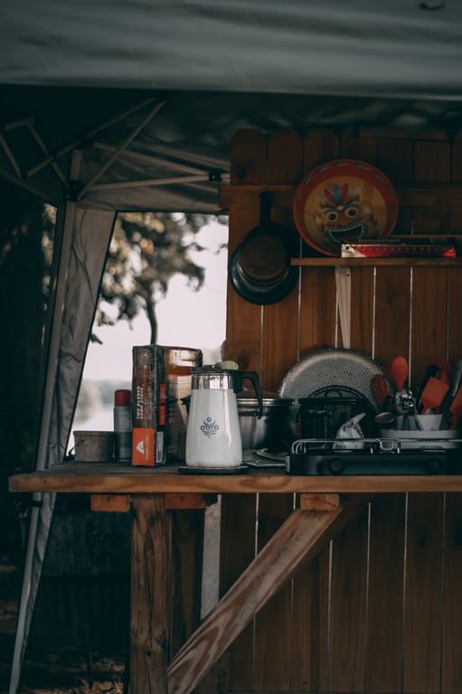 camping kitchen trailer
