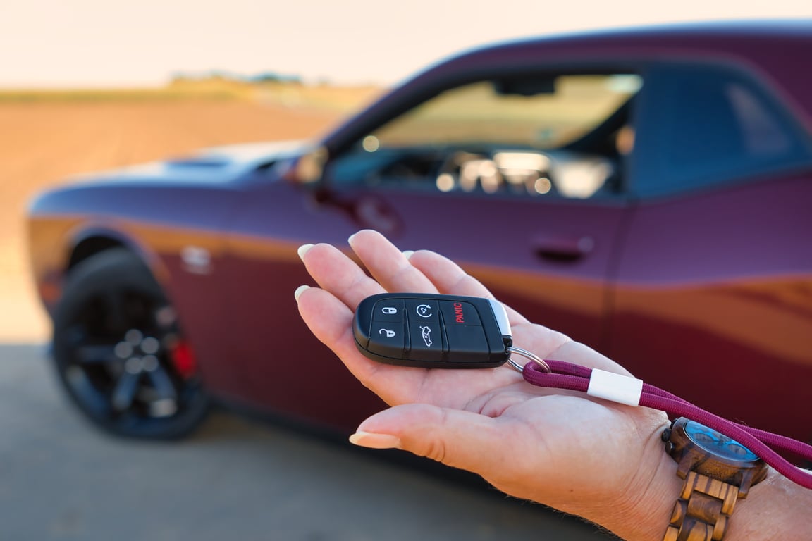 car key handoff
