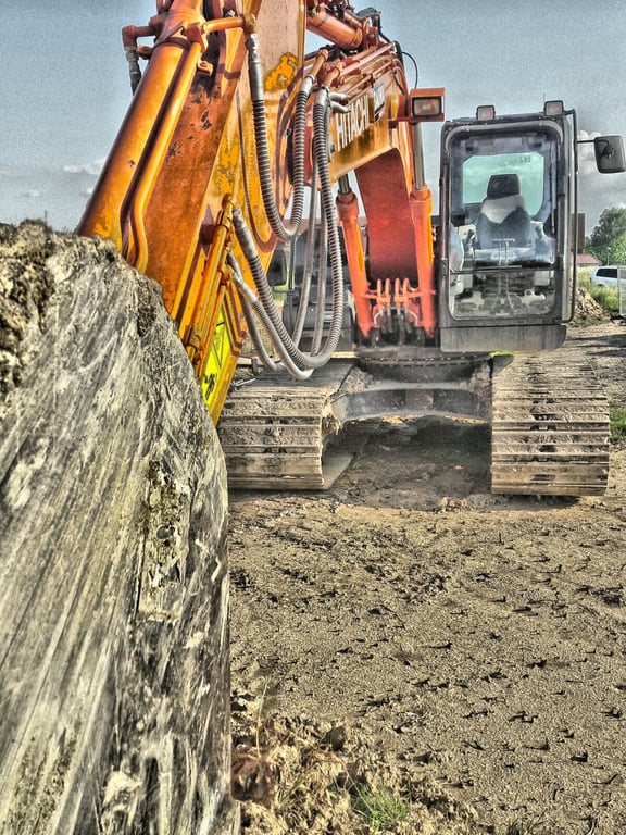 used excavator inspection