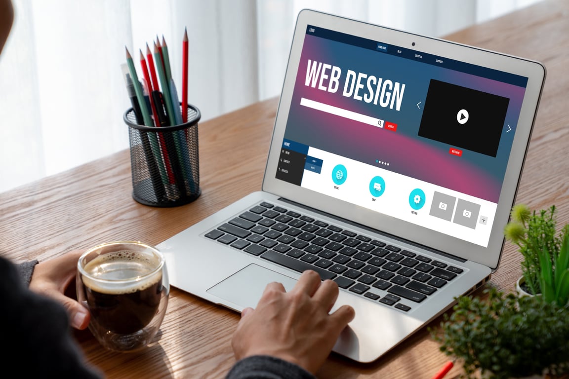UX designer workspace