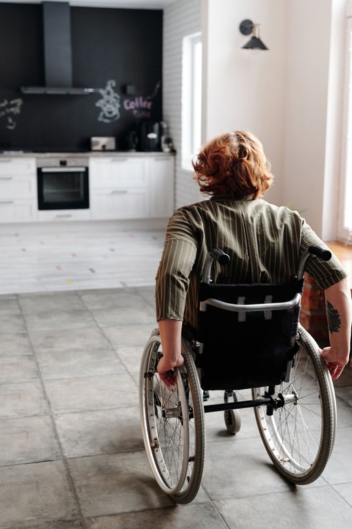 wheelchair accessible home bathroom
